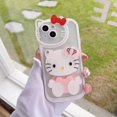 thumbnail image 1 of Envío Directo, nuevos diseños, funda de teléfono Hello Kitty linda para Iphone 14 13 12 11 Pro Max, funda de teléfono con espejo de maquillaje de gato 3d de tendencia, 1 of 4