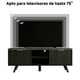 thumbnail image 3 of VERDALAY Mueble para TV con iluminación, 2 puertas, 2 niveles, compartimento abierto, organizador para televisión, mueble de madera para TV con tira de luz, patas elevadas, soporte para TV, 3 of 8