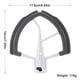 thumbnail image 3 of 3X Batidor de Borde Flexible para Batidora con Soporte de Elevación de Tazón de Ayuda de Cocina - para Mezclar Masa de 6 Cuartos con Bordes de Silicona Flexibles, 3 of 6