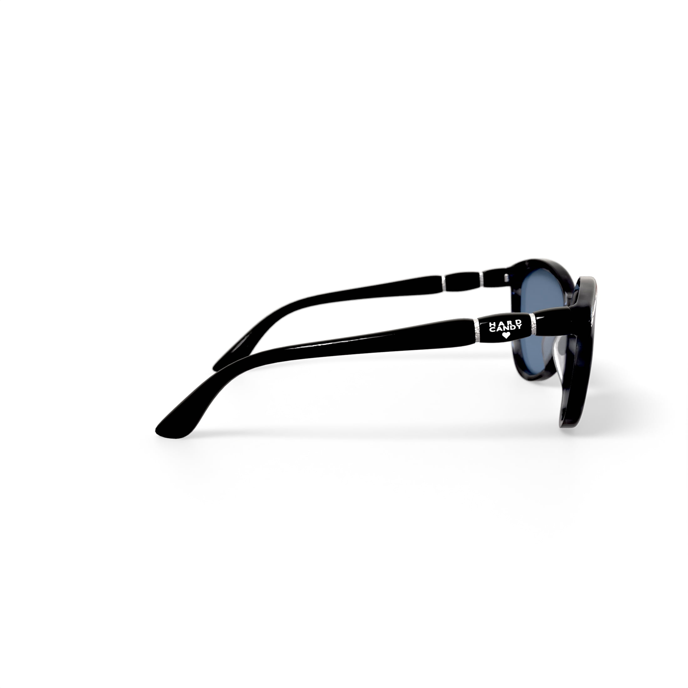 Hard Candy Womens Rx'able Sunglasses, Hs13, Black Tortoise Patterned, 55-18-142, with Case
