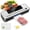 50 Bag, variant on Yucurem Vacuum Sealer Machine with 50 Bags, Auto Vacuum Sealer for Food with Dry & Moist Modes, Built-in Cutter, Compact Design for Food Storage