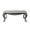 thumbnail image 4 of ACME Ariadne Rectangular Marble Top Wooden Coffee Table in Platinum Gray, 4 of 5