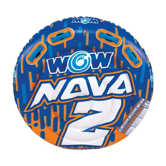 WOW Sports Nova 2 Person 2P Towable Deck Tube (22-WTO-3984)