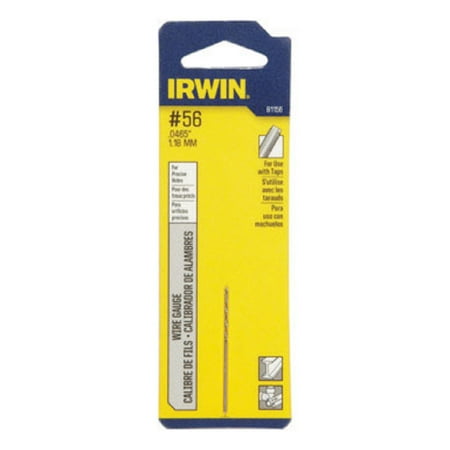

New Irwin 81156 High Speed Steel Wire Gauge Drill Bit #56 Each