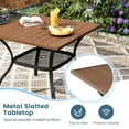 thumbnail image 3 of Vicllax Outdoor Patio Dining Set for 4 Metal Modern Style for Lawn 37.8"Lx37.8"Wx28.7"H (5 Pcs), 3 of 7
