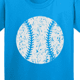 thumbnail image 4 of Inktastic Distressed Baseball in White Youth T-Shirt, 4 of 5
