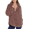 thumbnail image 3 of Elabch Womens Fuzzy Hoodies Pullover Sport Hoodie Cozy Oversized Pockets Hooded Sweatshirt Athletic Fleece Hoodies Coffee S, 3 of 9