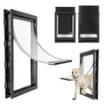 thumbnail image 3 of Dog Door, PVC Plastic Pet Door Dog Door For Screen Door Cat Door For Exterior Door Automatic Closing Door Bothway Security Accessory For Small Medium Large Dogs, Cats, Pets, 3 of 8