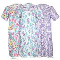 thumbnail image 2 of JEFFRICO 3 Pack House Dresses for Women with Pockets - Lightweight Breathable Short Sleeve Muumuu & Nightgowns - Snap Front Housecoat and Dusters for Women, 2 of 4