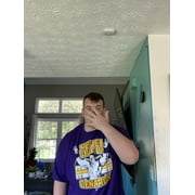John Cena Purple Never Give Up Mens Cotton T-shirt XL