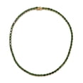 thumbnail image 2 of Chrome Diopside Tennis Necklace 18 Inches in Vermeil Yellow Gold Over Sterling Silver 33.00 ctw, Tennis Necklace in Yellow Gold Plated, 2 of 10