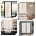 thumbnail image 7 of Beige Window Privacy Film, Retro Oil Painting Modern Abstract Art Aesthetics Static Cling UV Sun Blocking Heat Control Window Tint, Non-Adhesive One Way Windows Privacy Cover 17.7''x78.7'', 7 of 7