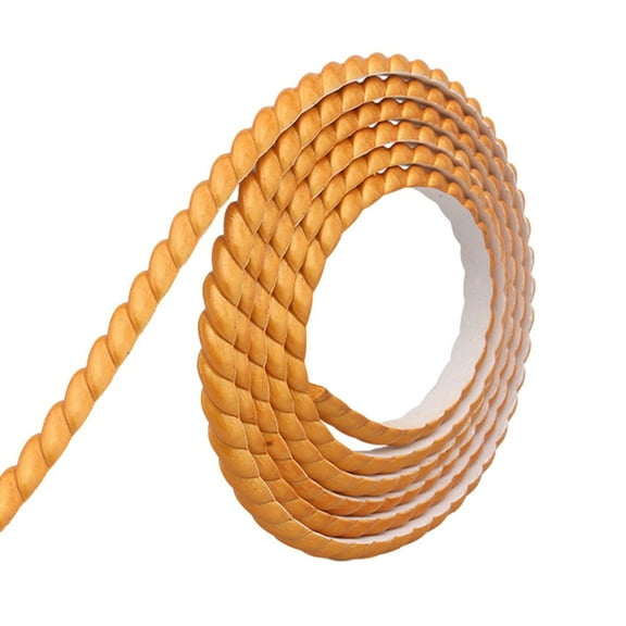 Flexible PVC Wall Trim Strips for Home Decor - 5M Self-Adhesive Moulding