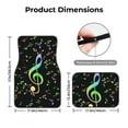 thumbnail image 3 of Salouo Music Notes for 4-Piece Floor Mats, Custom Fit Car Mats All-Weather Car Foot Mats Automotive Floor Mats for Cars, Trucks, SUVs, Vehicle Floor Liner, 3 of 7