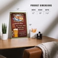 thumbnail image 4 of Aviator Beer, Vintage Sign (12x18 Aluminum Art, Indoor Outdoor Metal Sign Decor), 4 of 5