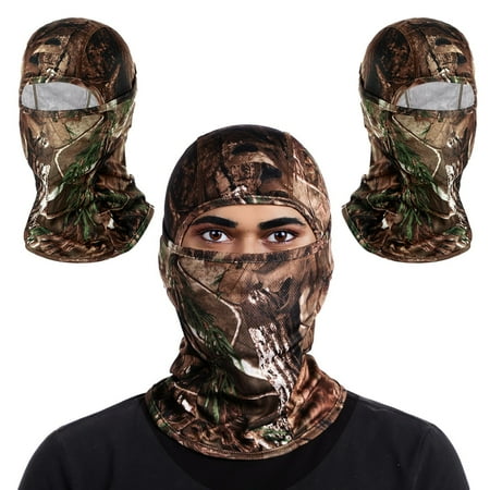 Rionaty 3 Pcs Men s Balaclava Masks Hunting Face Mask Camo Ski Masks Windproof Full Face Mask Outdoor Sports Ski Snowboarding Motorcycle Tactical Men Women C29