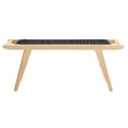 thumbnail image 4 of Modway Saoirse 47" Wove Rope Wood Bench in Natural Black, 4 of 8