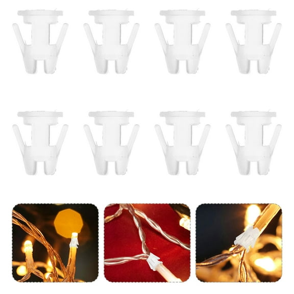 UPOUART Led Light Socket Safety Cap Replacement Parts 5mm Plastic Cap For String Lights 200 Pcs