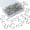 Silver, variant on 100 Pieces 1 Inch Mini S Hooks Small S Hooks Stainless Steel S Shaped Hooks for Ornaments, Jewelry and Hanging (Black)