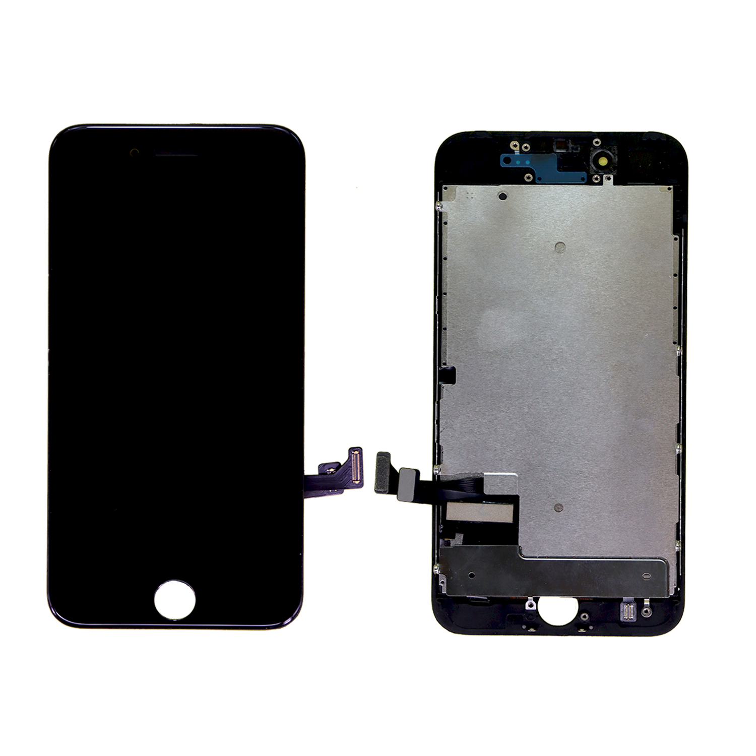 Kiq Lcd Display Assembly Touch Screen Replacement Glass Fix Repair Restore Broken Lcd Screen Compatible For Apple Iphone 7 Premium Black Tools Included Walmart Com Walmart Com