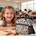thumbnail image 4 of Kuiaobaty Colorful Leopard Print Backpack Set with Pencil Case for Boys Girls 17 Inch Backpack and Matching Lunch Bag Lightweight Bookbag and Lunch Box for School Camping, 4 of 7