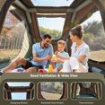 thumbnail image 4 of MELLCOM Inflatable Rooftop Tent, Camping Car Tent with Telescopic Ladder, Removable Canopy, PVC Inflatable Mattress for 2-3 Person, Roof Top Tent with Pump Suitable for Jeep SUV Truck Van, 4 of 7