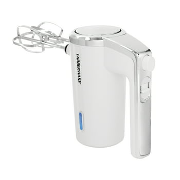 Farberware Cordless Rechargeable 3 Speed Hand Mixer White