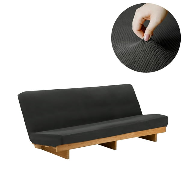 Mainstays Pixel 1Piece Stretch Futon Slipcover, Black