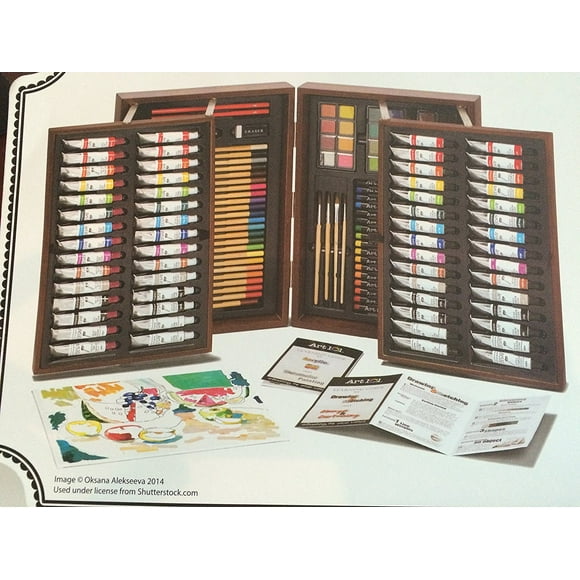 Set de arte DM Creations Int'l LTD Art 101 de 158 piezas con caja de madera
