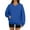 14#Dark Blue, variant on Women's V-Neck Sweatshirt with Pockets, Womens V Neck Sweatshirts No Hood Lightweight Casual Soft Fashion Dark Green XL