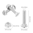 thumbnail image 2 of OUNONA 20 Sets Carriage Bolts And Nut Design For DIY Enthusiast Applications, 2 of 6