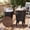 Black, variant on Farmhouse Round End Table Set of 2, Galvanized Accent Side Table with Metal Leg for Living Room Outdoor, Black