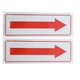 thumbnail image 1 of 2 uds señales de flecha señales de indicación de flecha de Metal señales de flechas de aleación de aluminio señales de dirección para uso en interiores y exteriores de la escuela, 1 of 4