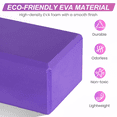 thumbnail image 3 of Yoga Block and Strap Set, 2 Soft Non-Slip Yoga Blocks 9x6x3 inches, 6FT Strap Provides Strength and Stability, Latex-Free EVA Foam for Yoga, Pilates, Stretching and Toing, 3 of 7