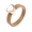 Rose Gold Plated, variant on Women Loving Heart Statement Ring With White Shell Mesh Promise Engagement Wedding Finger Rings Comfort Fit Gold Size 9