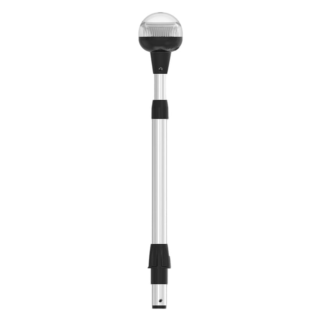 Luz popa telescópica LED para embarcaciones, luz ancla, práctica, robusta, profesional, impermeable, fácil usar, 12 V , universal. Sin base