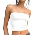 thumbnail image 1 of Timegard Womens Tube Tank Tops Sleeveless Strapless Crop Tops Basic Backless Top Going out Cute Summer Shirts, 1 of 5