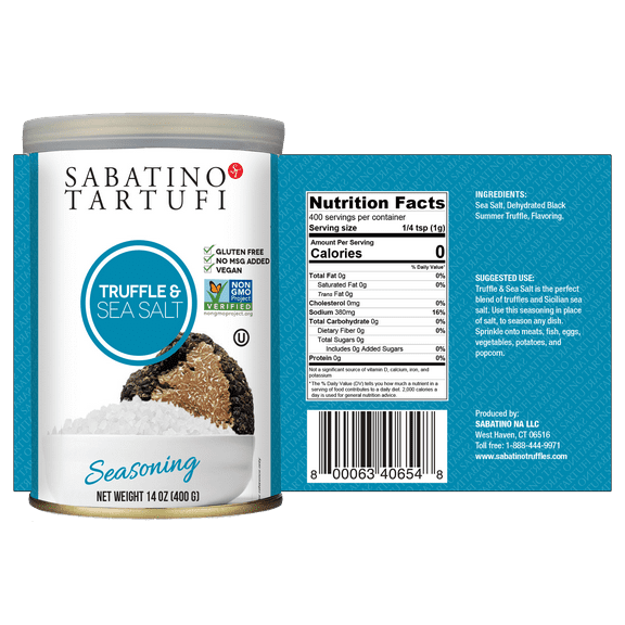 Sabatino Truffle Salt, 14 OZ, 2 Pack