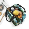 thumbnail image 4 of Lsque Green Tractor Field Pattern Lunch Bag Women/Men Insulated Lunch Box,Small Leakproof Cooler Food Lunch Containers Reusable High Capacity Lunch Tote Bags, 4 of 6
