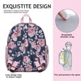 thumbnail image 5 of Pioneer Flower Backpack Backpack for School,Cute School Bag,Schoolbag with Adjustable Shoulder Straps & Padded Back,13.8"x11.4"x6", 5 of 6