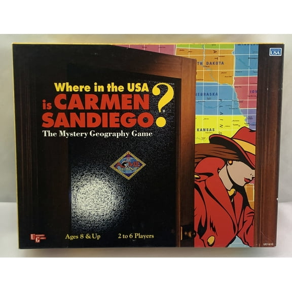 Pre-Owned Where in The USA is Carmen Sandiego? (Board Game) 1993 Complete Great Condition