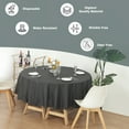 thumbnail image 5 of (6 Pack) Black Premium Round Heavy-Duty Plastic Table Covers ( Reusable), 5 of 6