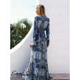 thumbnail image 5 of Robe Longue Maxi Bohème d'Été à Volants pour Femmes Soirée Cocktail Plage, 5 of 5