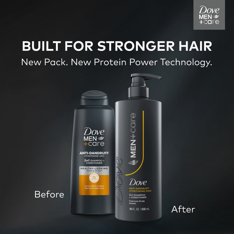 Dove Men+Care 2-in-1 Shampoo + Conditioner to Improve Scalp Health