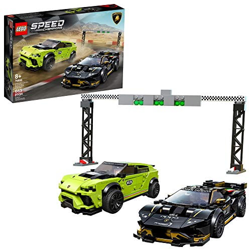 LEGO Speed Champions Lamborghini Urus ST-X and Lamborghini Huracán Super Trofeo EVO 76899 Building Kit (659 Pieces)