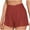 Red, variant on Wiyuqeen Womens Crossover High Waist Shorts Comfy Wide Leg Baggy Yoga Shorts Soft Trendny High Rise Running Athletic Shorts Under $10