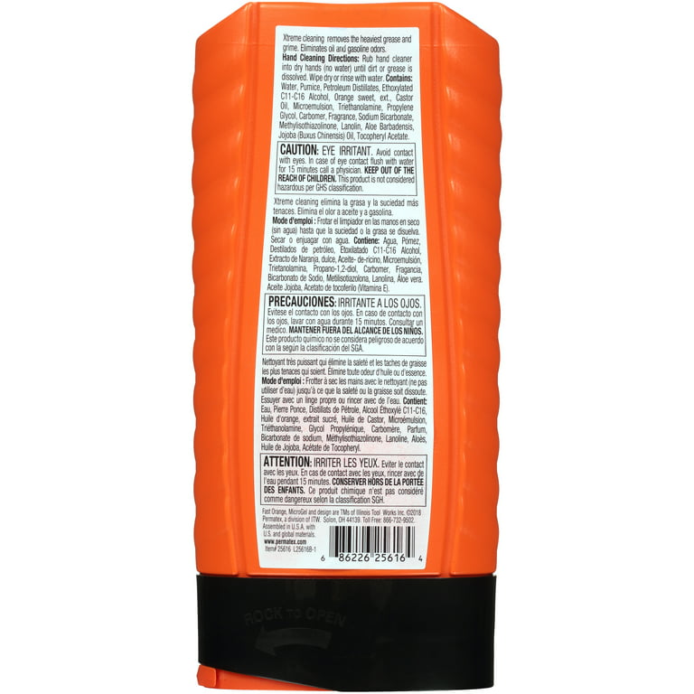 Permatex Fast Orange 15 Ounce Orange Hand Cleaner 25616