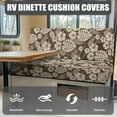 thumbnail image 4 of XYZCANDO Polynesia RV Dinette Cushions Hawaiian Leaf Furniture Covers Universal Camper Accessories Stretchable Couch Cover 2 Cushion Sofa for 2 Seat Cushion Couch, 4 of 7