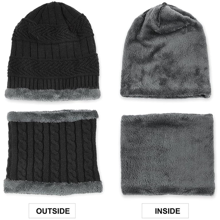 GRNSHTS Unisex Winter Beanie Hats Scarf Set Warm Knit Hat  display picture 3