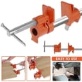 thumbnail image 4 of 2Pcs 1/2 Inch Pipe Clamps Metal 1/2Inch Black Tube Clamp Set Woodworking Tools Adjustable Wood Clamp for Carpenter, 4 of 5